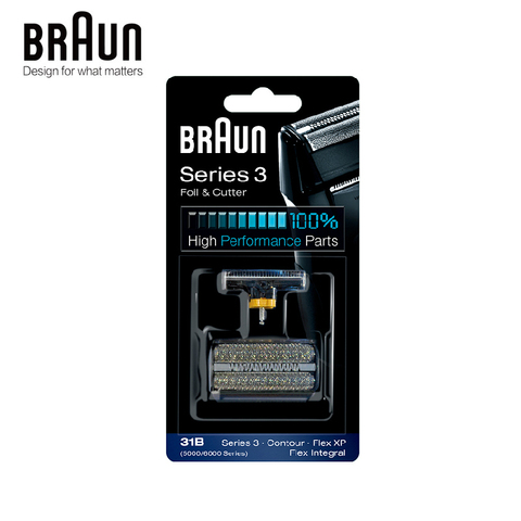 Braun 31B Foil & Cutter High Perfoormace Parts for Series 3 Contour Flex XP Flex Integral (5000 6000 Series) ► Photo 1/6