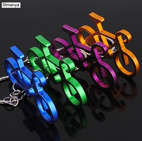 New Metal Keychain Men Women Car Key Chain Fashion Bag Charm Accessories key Ring bicycle Creative Key Holder K1304 ► Photo 1/1