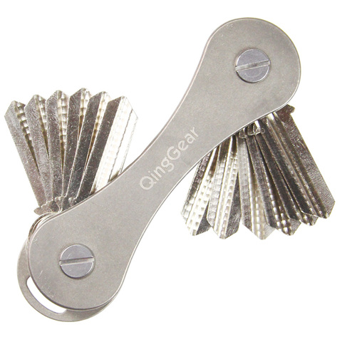 QingGear Keybone Titanium Carbon Fiber Aluminum Key Organizer Car Key Holder Bar Folder Key Clip Pocke Multi Outdoor Key Tools ► Photo 1/6
