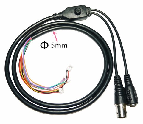 CCTV Camera 11-core Video Cable DC Input + BNC output + OSD Menu Button For CCTV Camera(6pin 1.25mm + 3pin 1.5mm + 2pin 2.0mm) ► Photo 1/1