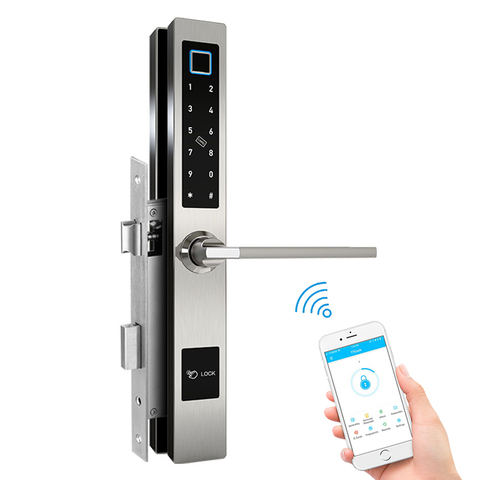 Smart Bluetooth TTLock App Fingerprint  Door Lock for Aluminum Swing Door ► Photo 1/6