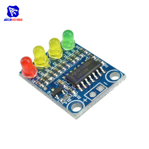 LM339 12V Electric Quantity 4 Power Indicator Battery Detection Module for Arduino ► Photo 1/6