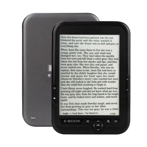 6 inch e INK electronic ink screen digital ebook reader Support micro SD card Extended Built-in Li-ion batter ► Photo 1/6