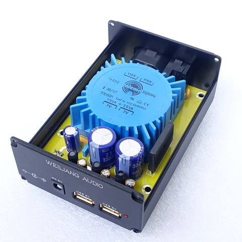 TALEMA / BingZi transformer 5V USB 15W DC port dual output linear power supply DC voltage regulator CAS XMOS CM6631 TE8802L ► Photo 1/1