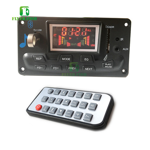 Bluetooth LED Music Audio Spectrum indicator APE MP3 Board Level indicator VU Meter Speed FLAC WMA FM Receiver Module APP ON Car ► Photo 1/6