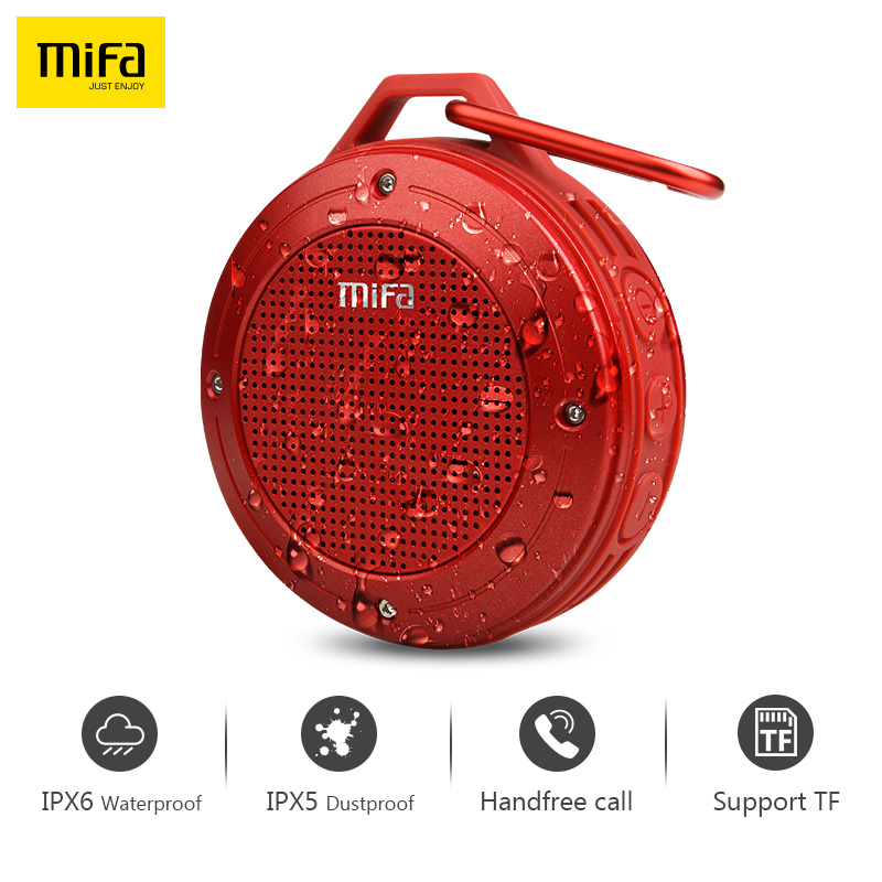 MIFA F10 Wirless Bluetooth Speaker Built-in mic Stereo IXP6 Water