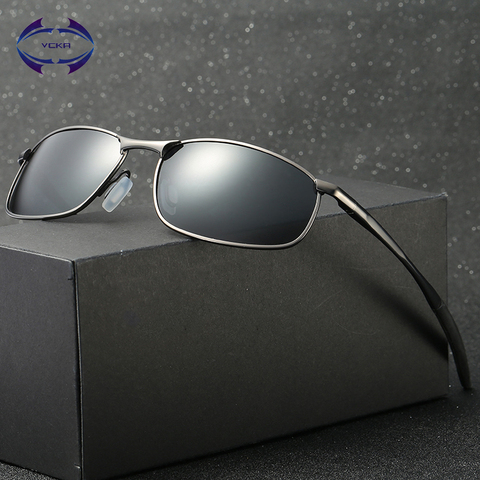 VCKA Polarized Sunglasses Men Brand Designer Rectangle Rectangle Sunglass Mens Driving Sun Glasses oculos de sol UV400 Eyewear ► Photo 1/1