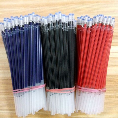 10Pcs/Lot Black Blue Ink 0.5mm Gel Pen Refill  Writing Pen Refills Office School Supplies roller ball Pen Refills ► Photo 1/5