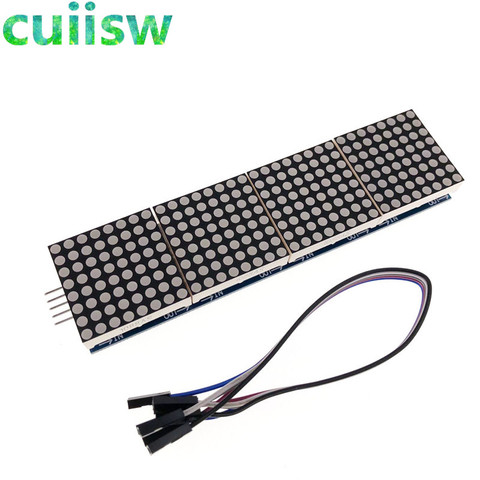 1PCS MAX7219 Dot Matrix Module For arduino Microcontroller 4 In One Display with 5P Line ► Photo 1/6