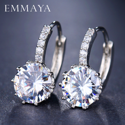 EMMAYA Fashion 10 Colors AAA CZ Element Stud Earrings For Women Wholesale Chea Factory Price ► Photo 1/6