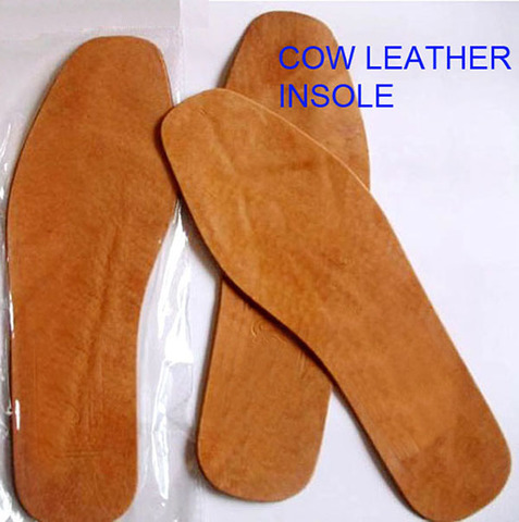 1 Pair Genuine Cow leather breathable soft anti-odor casual shoes men's insole sweat absorbent ► Photo 1/6