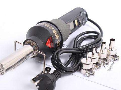 220V LCD Adjustable Electronic Heat Hot Air Gun Desoldering Soldering Station IC SMD BGA Rework 4 Nozzle 8018LCD ► Photo 1/1
