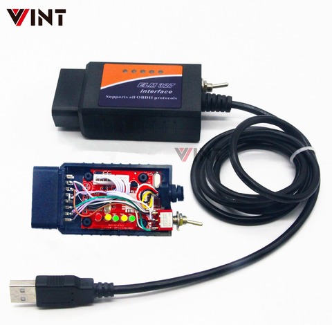 VINT-TT55501 ELM327 USB V1.5 modified for Ford Forscan ELMconfig CH340+25K80 chip HS-CAN / MS-CAN Free Shipping ► Photo 1/6