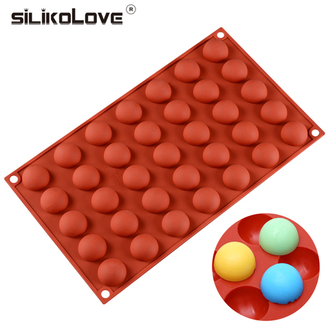 SILIKOLOVE 3D Silicone Molds for Baking Cookie Chocolates Round Mousse Cake Decorating Molds DIY Bakeware Tools Mould Tray ► Photo 1/6