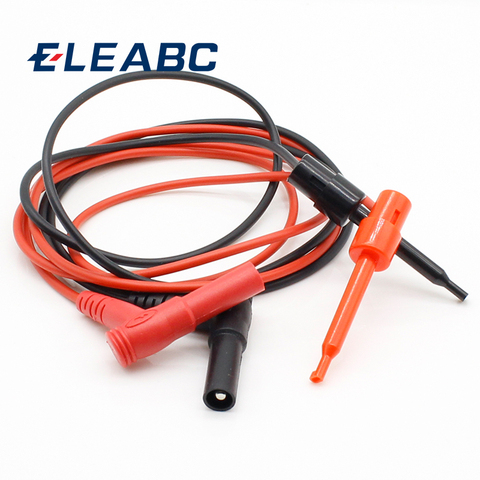 1pair Banana Plug To Test Hook Clip Probe Cable For Multimeter Test Equipment ► Photo 1/3