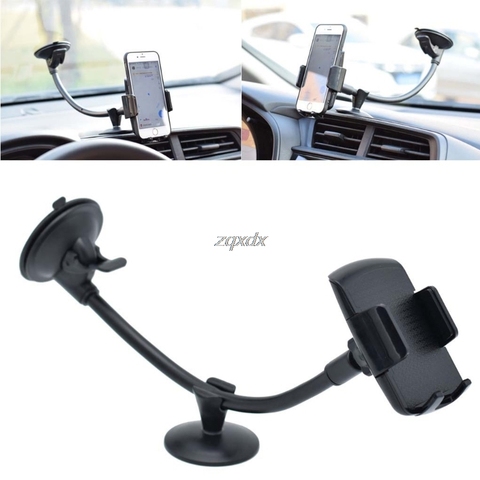 Universal Long Arm Windshield mobile Cellphone Car Mount Bracket Holder for your mobile phone Stand for iPhone GPS MP4 Z17 ► Photo 1/6