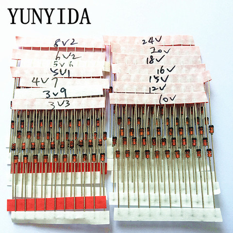 14values*10pcs=140pcs 1W Zener diode kit DO-41 3.3V-30V component diy kit  free shipping ► Photo 1/6
