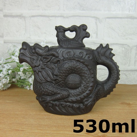 Hot Sale Yixing Ceramic Handmade Teapot Dragon Phoenix Pot Premium 530ml Tea Infuser Clay Set Kettle Kung Fu Coffee Service Gift ► Photo 1/1