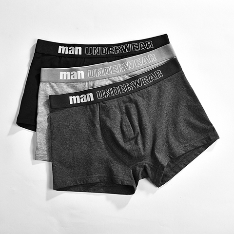 boxer mens underwear men cotton underpants male pure men panties shorts underwear boxer shorts  cotton solid cuecas ► Photo 1/6
