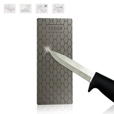 Professional 400 or 1000 Thin Diamond Sharpening Stone Knives Diamond Plate Whetstone Knife Sharpener Grinder Honing Tools ► Photo 1/5