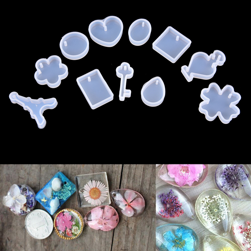 DIY Silicone Mould Craft Mold For Resin Necklace Jewelry Pendant Making 1Pcs Silicone Mould