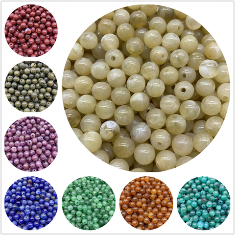 6mm 8mm 10mm Acrylic Round Beads 21 Colors Round Acrylic Balls