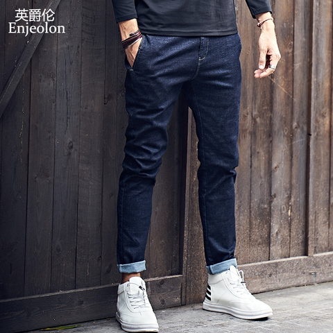 Enjeolon 2022 New Mens Jeans Black Jeans Men Fashion Long Trousers Mens Denim Jeans Pants Clothes Plus Size KZ6141 - Price history & Review AliExpress Seller - Official Store |