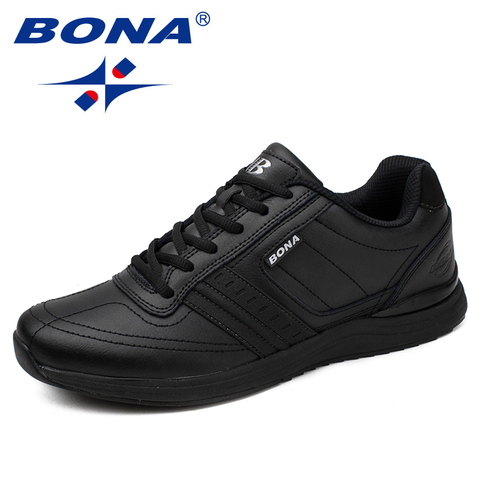 BONA New Popular Style Men Casual Shoes Lace Up Comfortable Shoes Men Soft Lightweight Outsole Hombre  Free  Shipping ► Photo 1/6