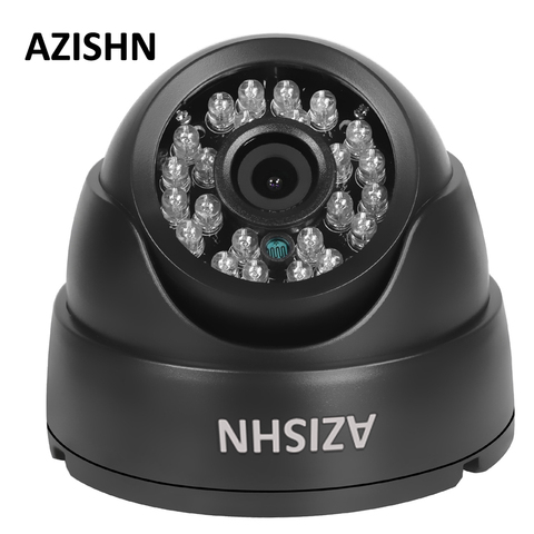 AZISHN Hot Selling 700tvl/1000TVL  CMOS with IR-CUT 24IR night vision Color analog camera Indoor Security Dome CCTV Camera ► Photo 1/6