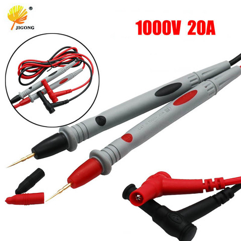 1 Pair Universal Probe Test Leads Pin for Digital Multimeter Needle Tip Meter Multi Meter Tester Lead Probe Wire Pen Cable 20A ► Photo 1/6