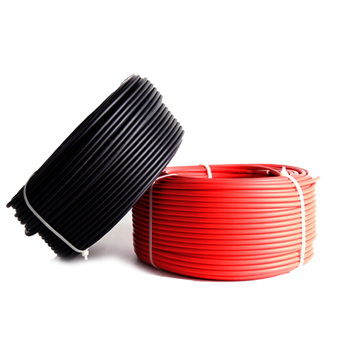 Solar PV Cable 10m 4 mm2 6 mm2 red/black for solar panel module home station solar kits DIY system 10AWG or 12AWG ► Photo 1/6