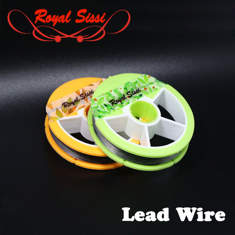 RoyalSissi 2 optional sizes well spooled Dia0.5mm or 0.8mm ultra soft Lead Wires fly tying round lead wire to weight nymph flies ► Photo 1/6