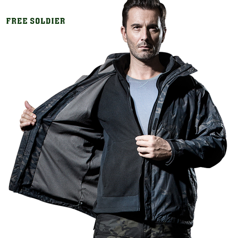 FREE SOLDIER outdoor tactical military  jacket Men Windbreaker Waterproof Hoodie Clothes ► Photo 1/6
