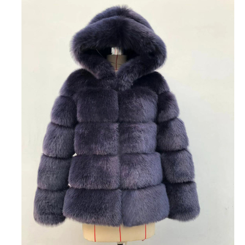ZADORIN 2022 Winter Thick Warm Faux Fur Coat Women Plus Size Hooded Long Sleeve Faux Fur Jacket Luxury Winter Fur Coats bontjas ► Photo 1/6