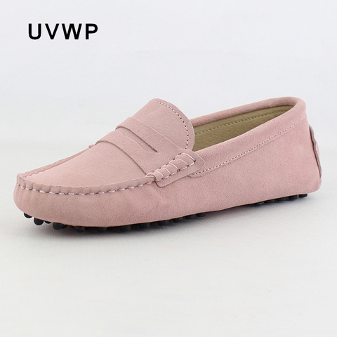 2022 Top Fashion Women's Flat Shoes Genuine Leather Woman Shoes Flats Casual Loafers Soft Slip On Moccasins Lady Driving Shoes ► Photo 1/6