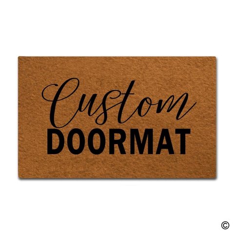 Door Mat Entrance Mat Custom Doormats Funny Entrance Floor Mat Non-slip Doormat 18 by 30 Inch Machine Washable ► Photo 1/5