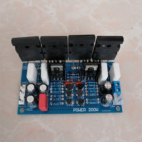 Dual DC20-45V 200W 5200 1943 A1943 C5200 tube mono Discrete components audio amplifier board ► Photo 1/1