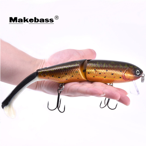 Makebass 9.84in/1.59oz Multi-Jointed Wobbler Fishing Lures