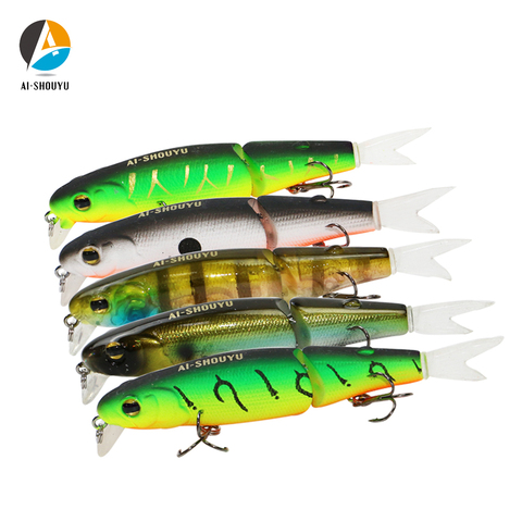 AI-SHOUYU New Wobbler Magallon 70mm 8g Hard Minnow Bait Artificial Bait Swim Bait with Spare Tail Fishing Lure with 2 Hooks ► Photo 1/6