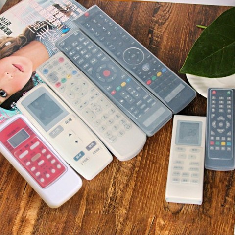 1PC Silicone TV Remote Control Cover Case Video Audio TV Air Condition Protector Waterproof Anti-Dust Protective Cover ► Photo 1/6