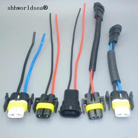 shhworldsea 1PCS H8 H9 H11 Wiring Harness Socket Car Wire Connector Cable Plug Adapter for HID LED Foglight Head Light Lamp ► Photo 1/2
