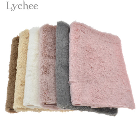 Lychee Life A4 Soft Fake Fur Fabric High Quality Waterproof Synthetic Leather DIY Sewing Material For Handbag Garments ► Photo 1/6