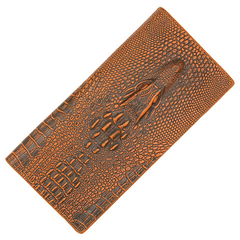 Famous Brand New Soft Leather Men's Wallets Crocodile Pattern Long Zipper Men Wallet Coin Purse Money Bag Credit Card Holder ► Photo 1/1