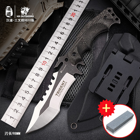 HX OUTDOORS VG10 Blade Mountaineering Camping Outdoor Sports Survival Tactics Multifunction Survival Hunting gift Knife ► Photo 1/6