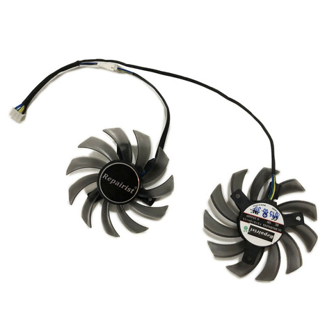 2PCS 75mm Fan VGA video Cards Cooler For ASUS R9 270X/270 GTX 960/970 GTX960 GTX970 graphics card cooling system ► Photo 1/1