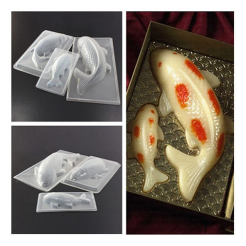 New Year 3D Plastic Cyprinoid Fish Carp Fish Mold,Cake Pudding Jelly Mold Sugarcraft Mold Tool Kitchen Ustensiles Patisserie ► Photo 1/6