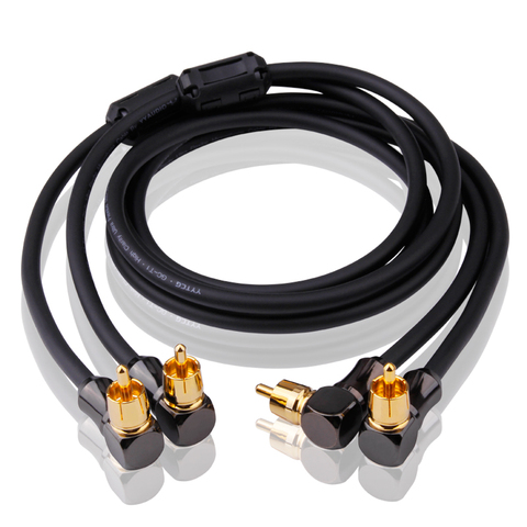 Audio Cable 2 Angle RCA to 2 Angle RCA TV DVD Speaker Subwoofer Amplifier OFC RCA Cable OFC Braided 1M 2M 3M 5M 1.5M 0.5M 0.75M ► Photo 1/6