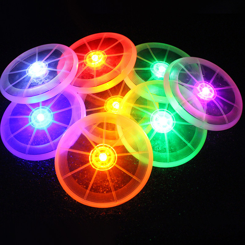 Pet supplies dog toy LED luminous flying disk environmental protection material dog training supplies dog chew toys ► Photo 1/6