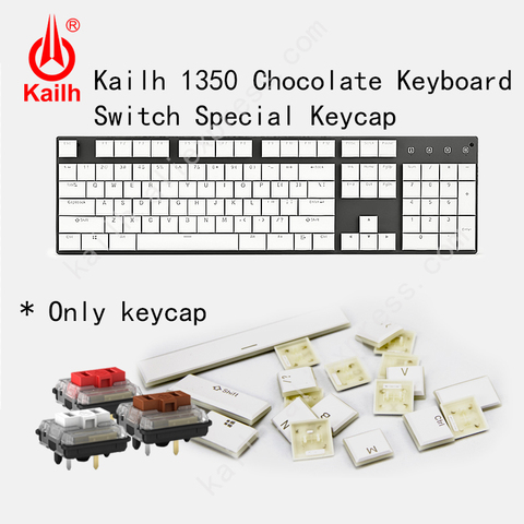 Kailh 104 Low Profile Keycaps 1350 Chocolate Gaming Keyboard Mechanical switch ABS Keycaps kailh choc keycaps ► Photo 1/6