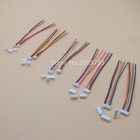 20 SETS Mini Micro ZH 1.5 2/3/4/5/6/7/8/9/10 Pin JST Connector with 100mm length Wires Cables ► Photo 1/4